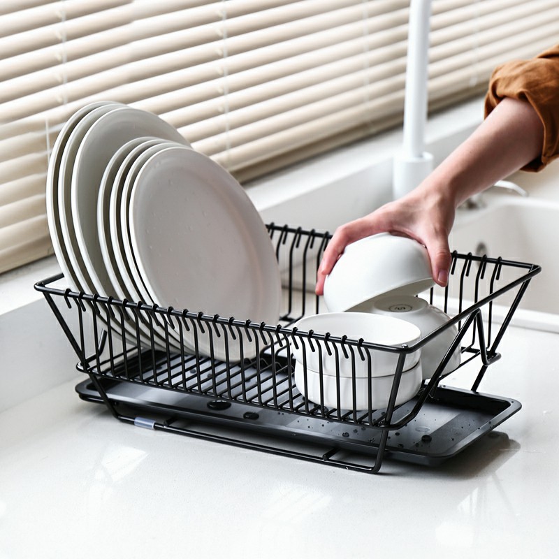 Kệ úp bát mẫu mới (màu đen )