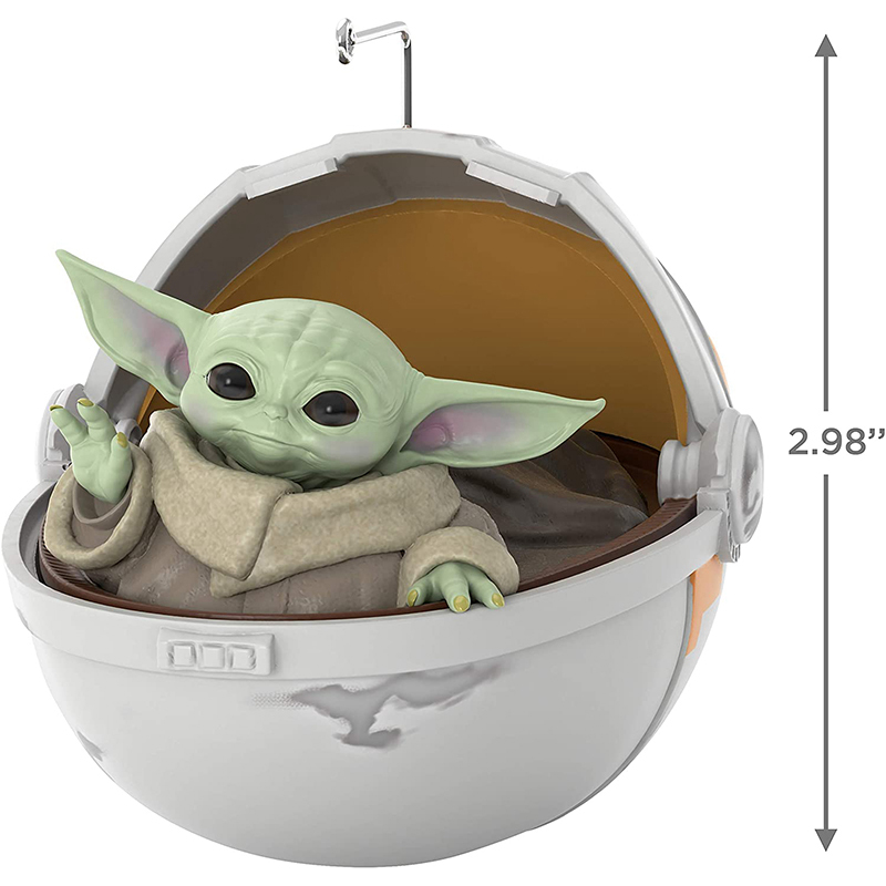 Phụ kiện trang trí giáng sinh hình nhân vật Yoda bằng nhựa resin