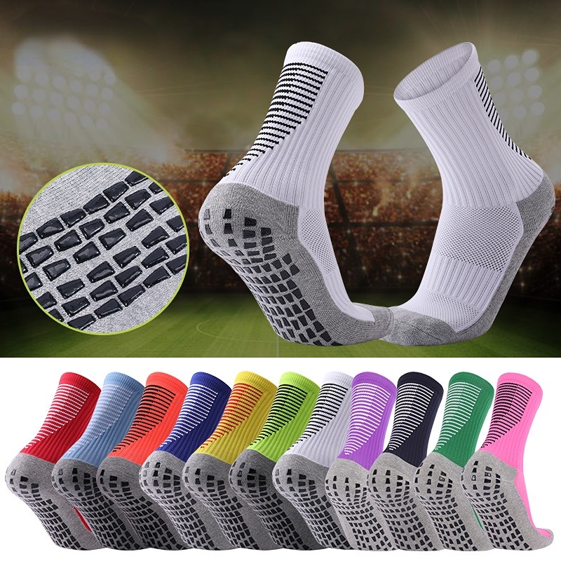 Vớ Đá Bóng Dày Dặn Thấm Hút Mồ Hôi Chống Trượt Chống Mòn Dành Cho Nam