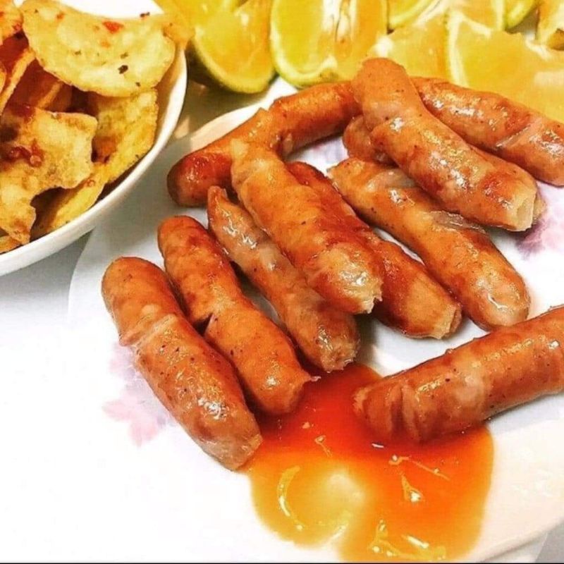 Xúc xích phô mai, túi 500gram siêu ngon.