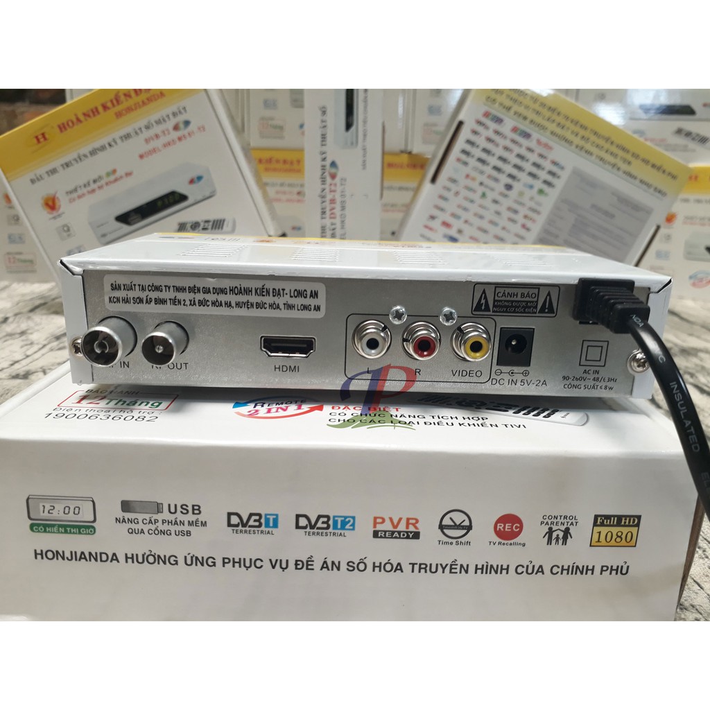 TRỌN BỘ ĐẦU THU DVB T2 (HKD MS 01-T2) + ANTEN KHẾCH ĐẠI + CÁP ĐỒNG TRỤC ĐÚC SẴN ĐẦU JACK KẾT NỐI DÀI 15M