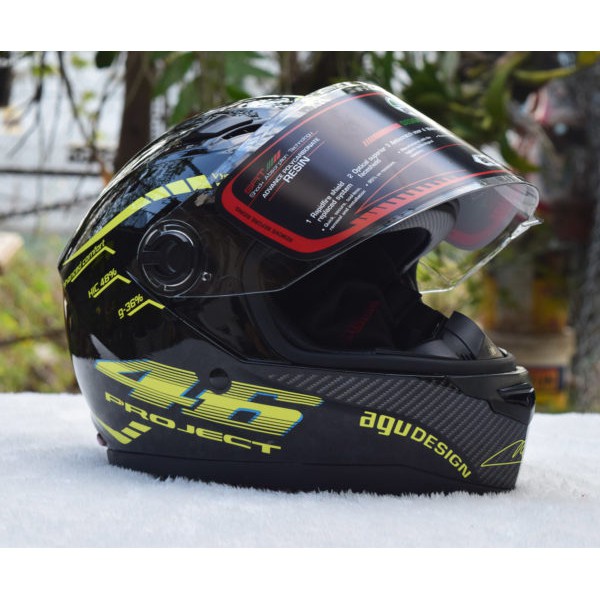 Mũ bảo hiểm AGU chính hãng nhiều màu tem