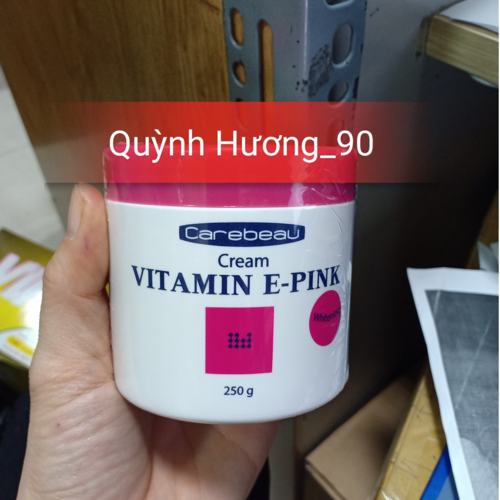 Kem dưỡng da CAREBEAU VITAMIN E PINK 250g dưỡng ẩm toàn thân