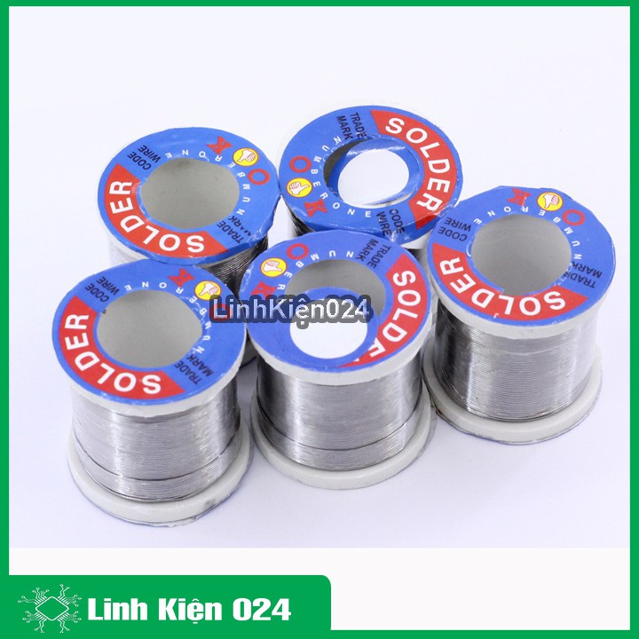 Combo Thiếc Hàn Solder-OK 0.8mm-100g và Nhựa Thông Hộp Loại Tốt