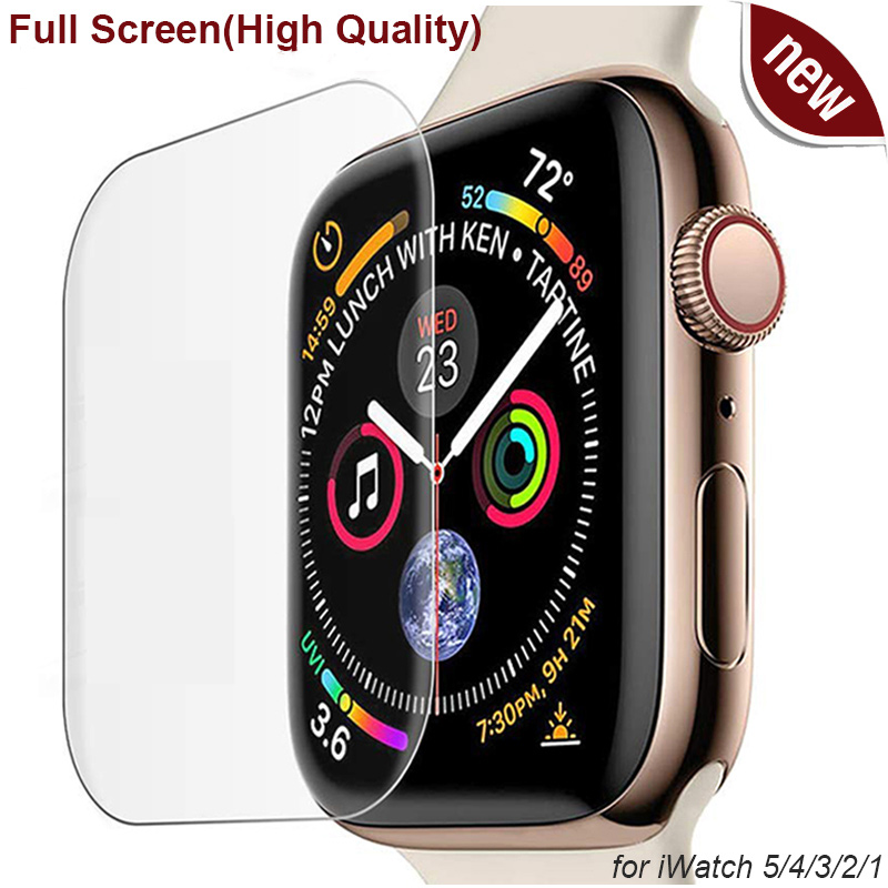 Kính cường lực trong suốt bo cạnh cho iWatch 5 4 3 2 1 for Apple Watch 40MM 44MM 38mm 42mm