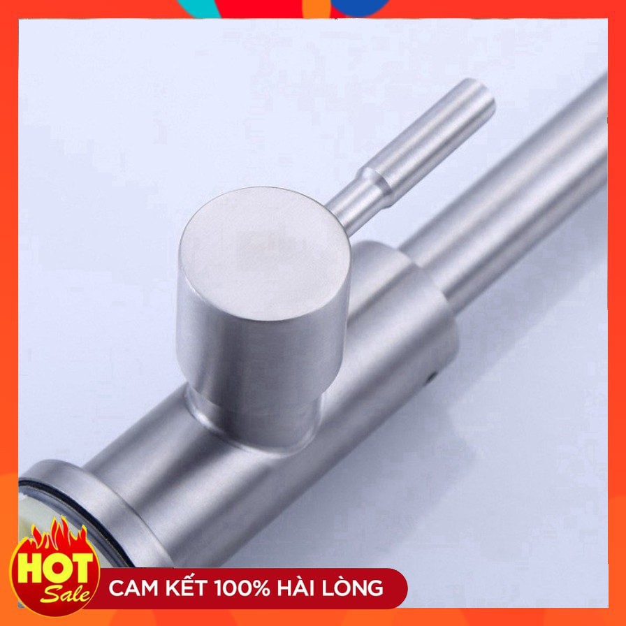 Vòi đơn lạnh chậu rửa bát inox 304 cần mềm hai chế độ nước VRB907 tăng dây cấp nước inox