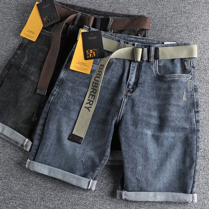 Quần short jean phong cách Retro