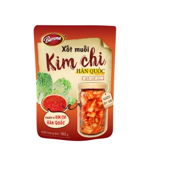 XỐT MUỐI KIM CHI HÀN QUỐC BARONA GÓI 180G