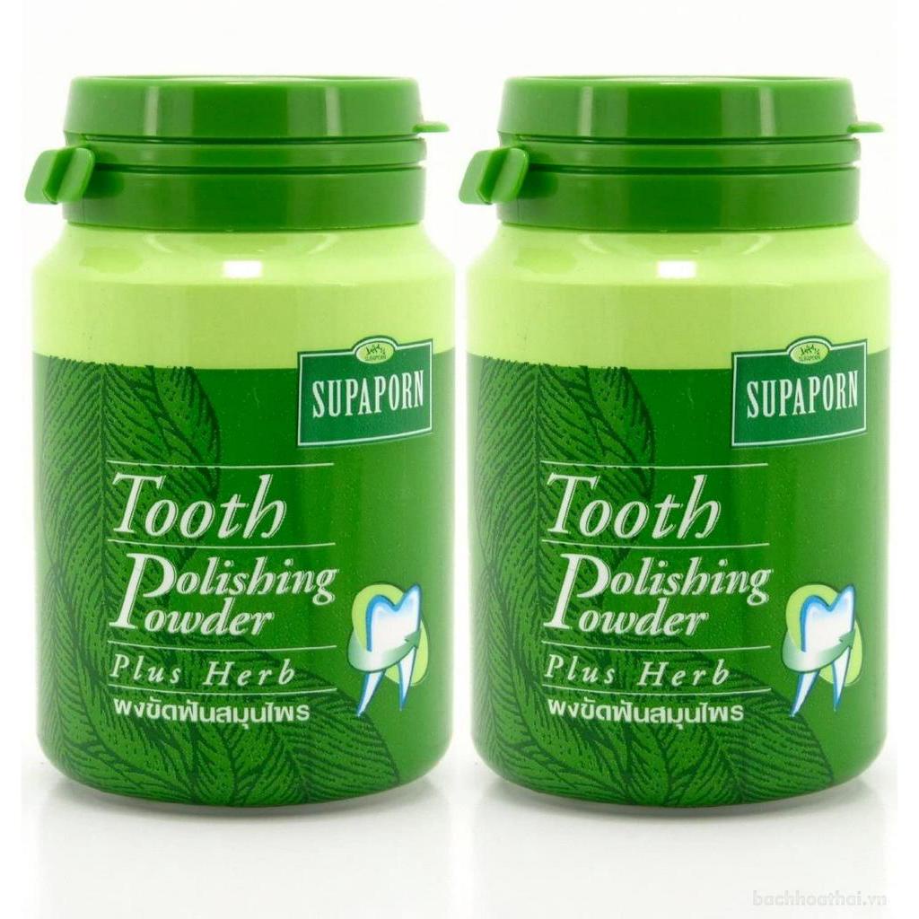 Hũ bột tẩy trắŉg răņg Supaporn Tooth Polishing Powder