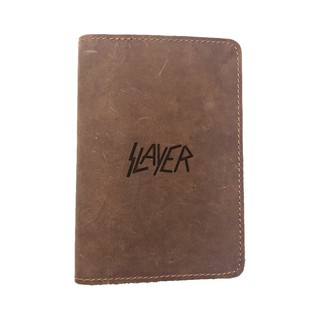 Passport Cover Bao Da Hộ Chiếu Da Sáp Khắc Hình SLAYER (BROWN) 