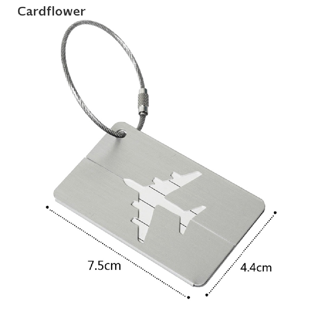 &lt; Cardflower &gt; Thẻ Gắn Hành Lý Du Lịch Bằng Hợp Kim Nhôm