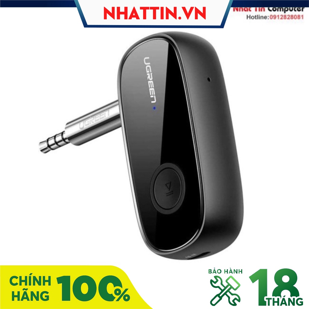 Bộ thu bluetooth 5.0 hỗ trợ APTX sử dụng trên ô tô, loa Ugreen 70304 chính hãng - Phân Phối Chính Hãng