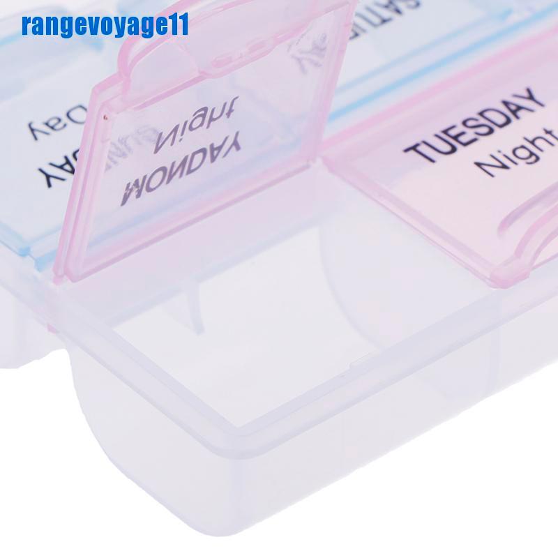 (Hàng Mới Về) Dụng Cụ Chia Thuốc Cầm Tay 7 Ngăn Tiện Lợi