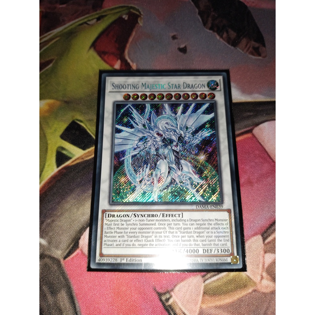 Thẻ trò chơi Yugioh chính hãng Konami Shooting Majestic Star Dragon DAMA-EN039 UK