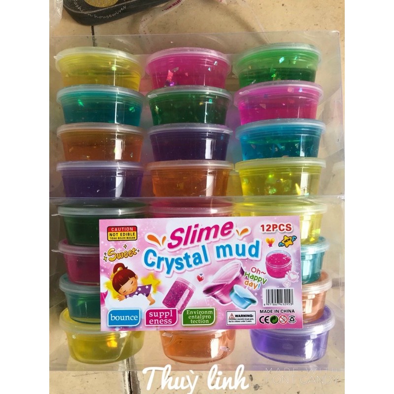Hộp 12 Slam chất nhầy ma quái có nhũ