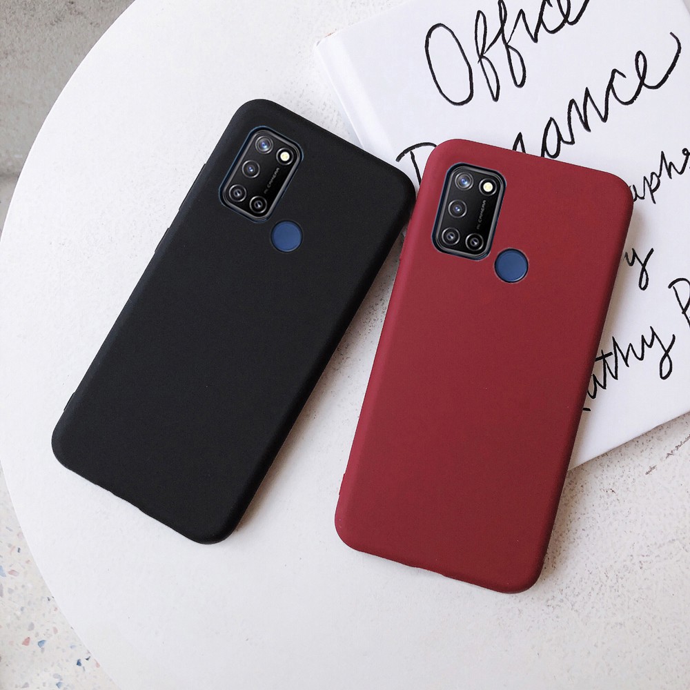 Ốp điện thoại TPU silicon trơn màu kiểu mỏng cho Realme C17 7i Realme C17 7i