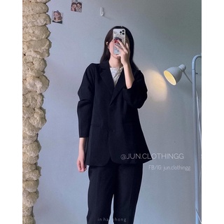 Áo BLAZER 2 lớp 6041 - Ảnh thật JUNclothing