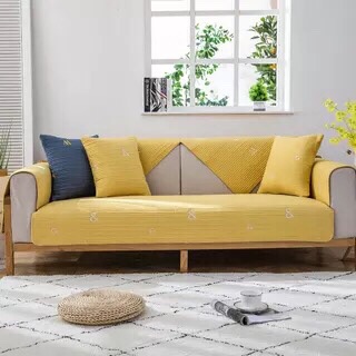 Bọc sofa cotton thêu mới 706 size 70*70cm