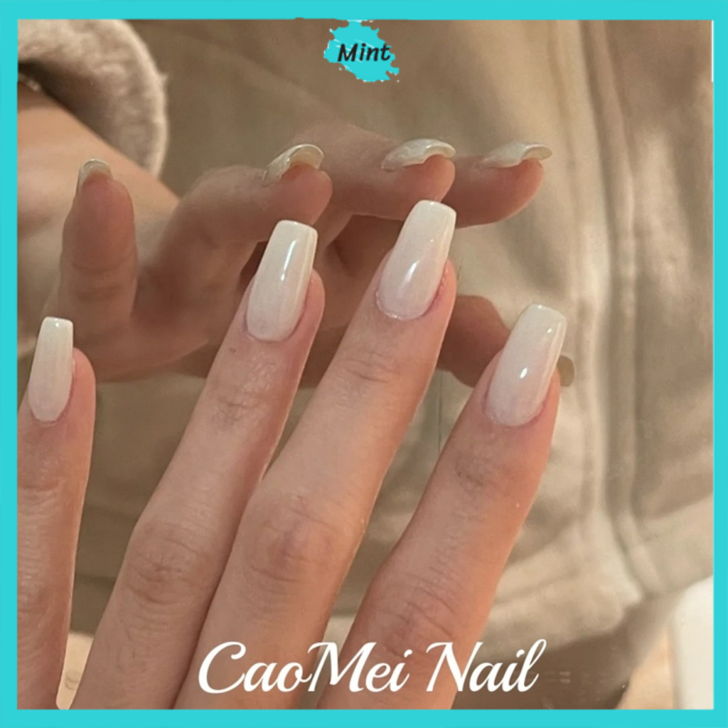 Nailbox Thiết Kế Sơn Gel Trơn Siêu Bền Màu Nước Gạo NB110 Móng Úp Cao Cấp Đơn Giản