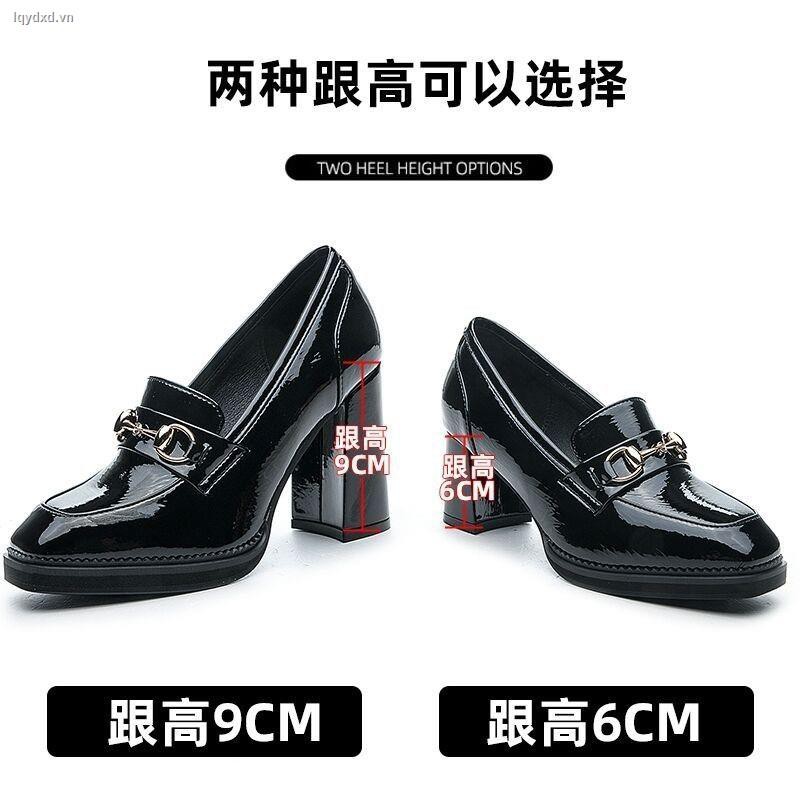 Giày Da Đế Dày Màu Trơn Thời Trang Thu Đông 2020 Cho Nữ | BigBuy360 - bigbuy360.vn