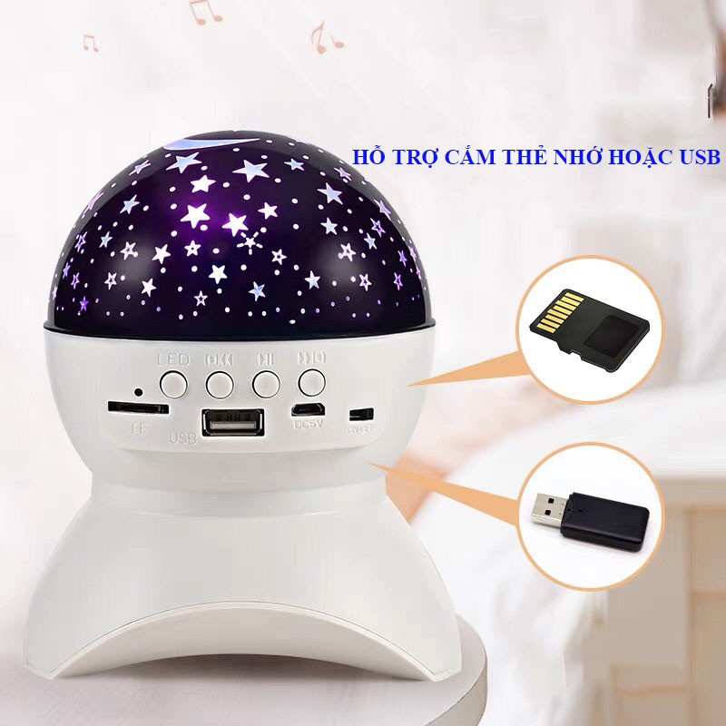 ĐÈN NGỦ CHIẾU SAO BẦU TRỜI TỰ XOAY 360 ĐỘ KẾT HỢP LOA BLUETOOTH GIÁ RẺ VÔ ĐỊCH 🥇🥇🥇