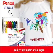 Màu Sáp Vẽ Trên Vải Sợi Pentel PTS-15