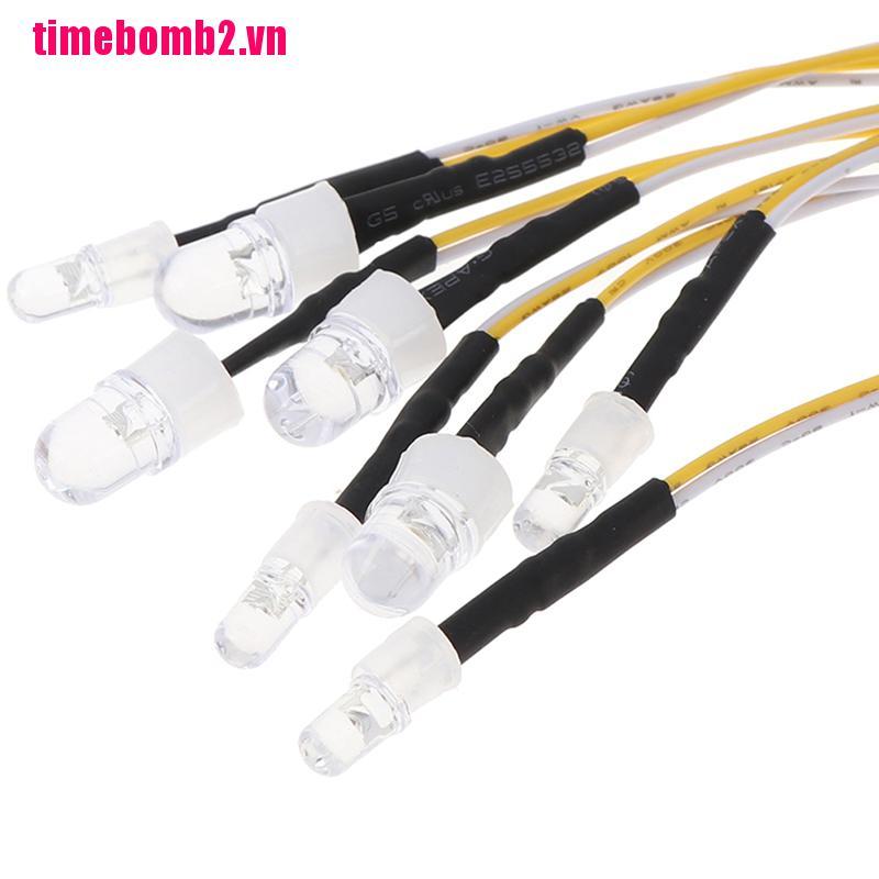 Bộ 8 Đèn Led 2 Bóng Tỉ Lệ 1 / 10 1 / 8 Rc Crawler Tamiya Axial Chất Lượng Cao