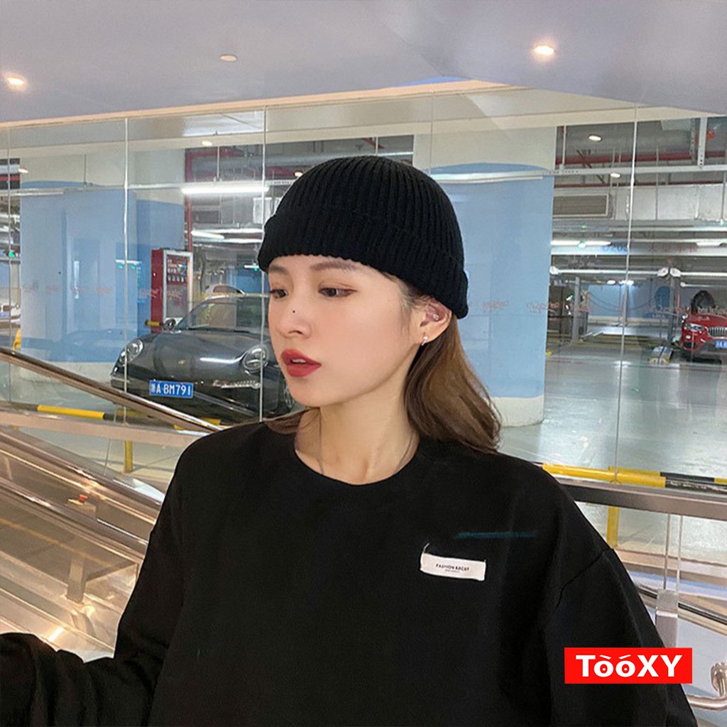 Mũ len nam nữ Tooxy Màu Trơn Nón len beanie phong cách hip hop hàn quốc