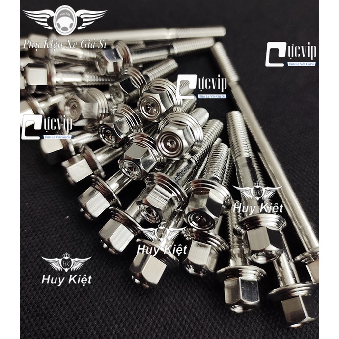 Bộ Ốc Lốc Máy Salaya THÁI Inox 304 Cho Win,Ex,Sonic,Raider,Satria,Sirius,Future,SH,Vario,AB,Vision,Dr,Wave,jupiter