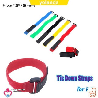 Set 10 Dây Đai Nylon Buộc Dây Cáp Chống Trượt Nhiều Màu Chất Lượng Cao