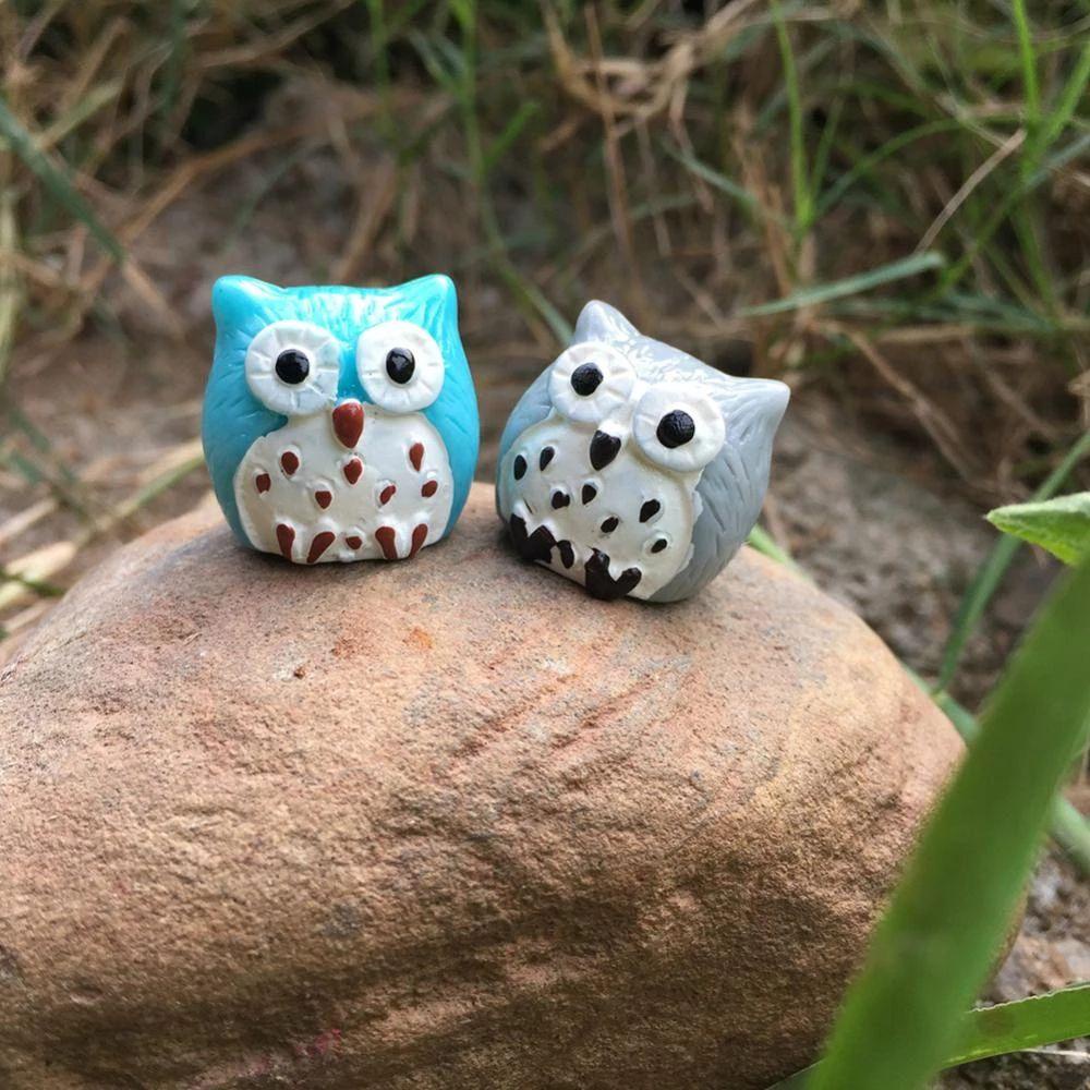 Set 5 Tượng Chim Cú Mini Trang Trí Đáng Yêu