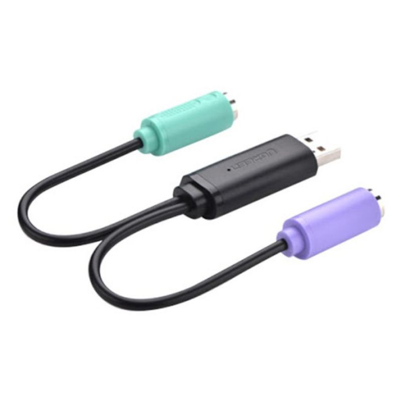 Cáp Chuyển Đổi USB Sang 2 Cổng PS2 Ugreen 20219 - Hàng Chính Hãng