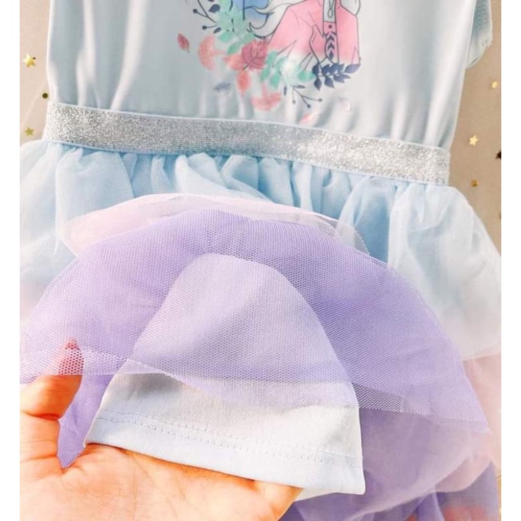 Đầm váy tầng Elsa bé gái
