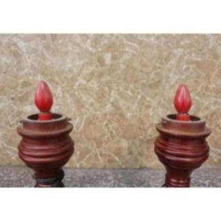 Cặp Đèn  Thờ Cúng Gỗ Hương