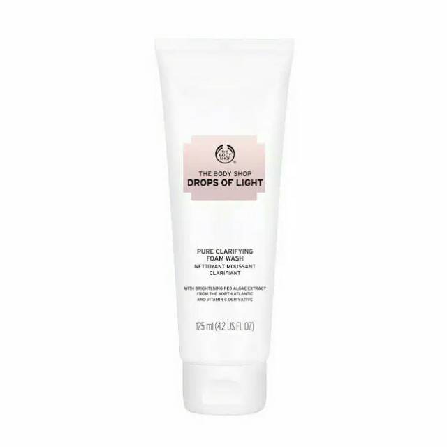 (hàng Mới Về) Sữa Rửa Mặt Tạo Bọt Làm Sáng Da 125ml The Body Shop Drops Of Light