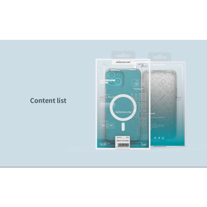Ốp lưng trong chính hãng nillkin hỗ trợ sạc không dây cho iPhone 13 Pro Max/13 Pro/13