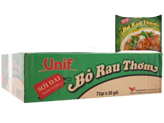 Thùng mì bò rau thơm thùng 30gói