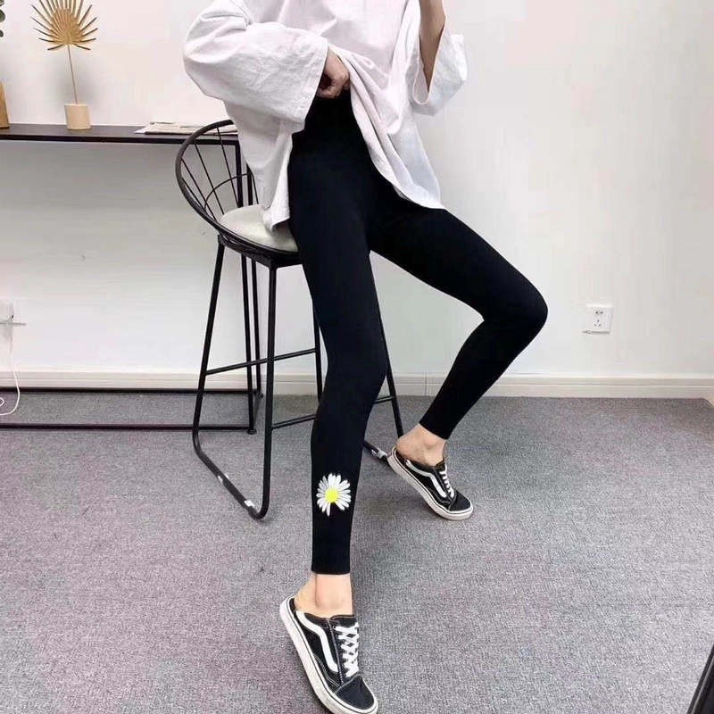 Quần Legging Len Tăm, Quần Giữ Nhiệt Hoa Cúc