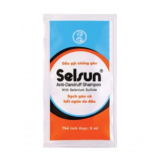 Dầu gội Selsun Anti-Dandruff Shampoo - chống gàu - gói 5ml