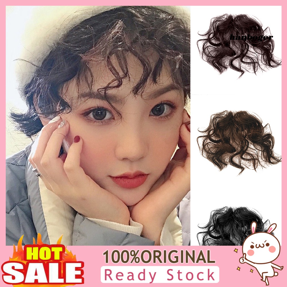 Tóc Mái Giả Uốn Xoăn Tự Nhiên Thời Trang Cho Nữ
