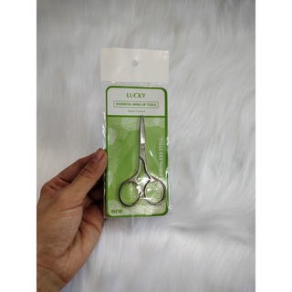 Kéo cắt mi cán inox - kéo cắt lông mũi lucky