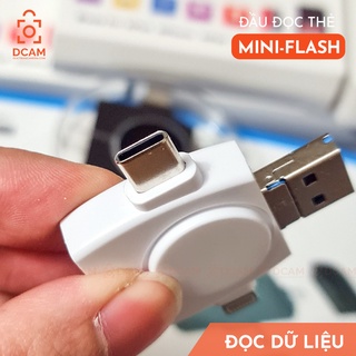 Đầu đọc thẻ MINI FLASH - đọc thẻ nhớ SD, microSD cho Iphone, Android, Laptop - Không cần cài APP