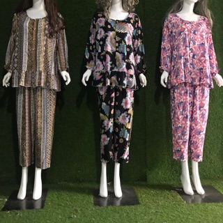 Đồ bộ bigsize tay dài cho mẹ bầu và ở cữ (75-95kg)