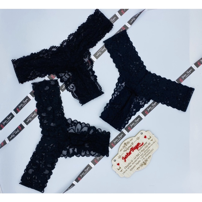 Quần lót ren lọt khe chữ T sexy gợi cảm màu ĐEN - TRẮNG | BigBuy360 - bigbuy360.vn