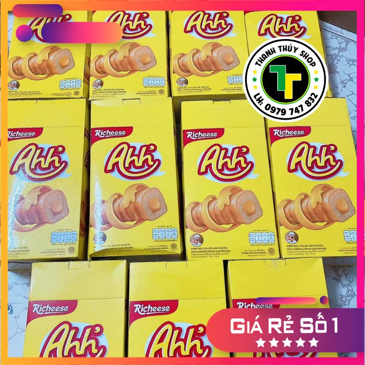Bánh xốp phô mai Ahh từ Indonesia ngon quá đi mất loại 160g | BigBuy360 - bigbuy360.vn