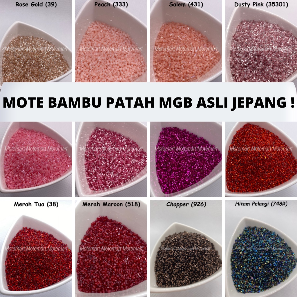 Mote Túi Hạt Tre Sequin 15 gram Chính Hãng Nhật Bản 2 Màu Hồng Vàng Hồng Cổ Điển Màu Hạt Dẻ Đỏ Đào Chống Bụi Bẩn Đỏ Hồng