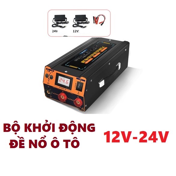 Bộ kich nổ Khởi động ô tô xe tải ,container 12V-24V Công Suất Cao-Dung lượng Pin cực Lớn