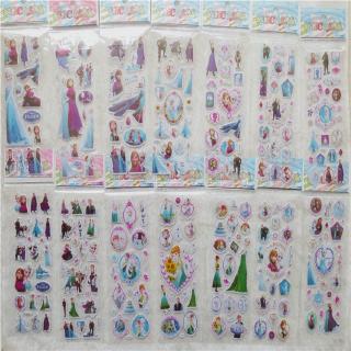 Bộ 5 Tấm Hình Dán Công Chúa Elsa Và Anna 3d