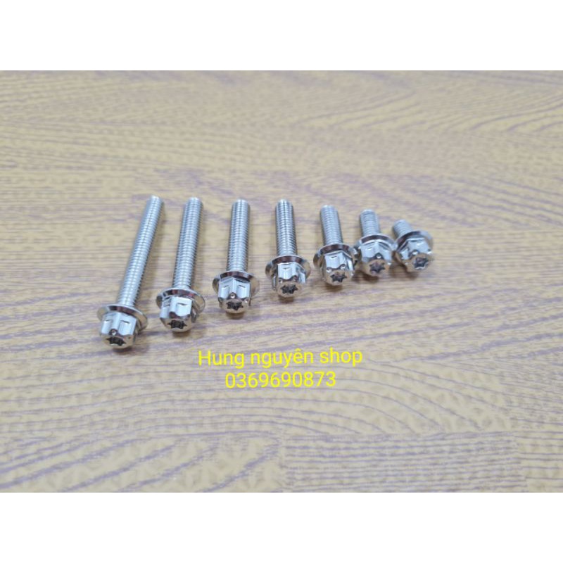 Ốc salaya inox 304 không gỉ 6li , 8li , 10li chiều dài ốc đủ size