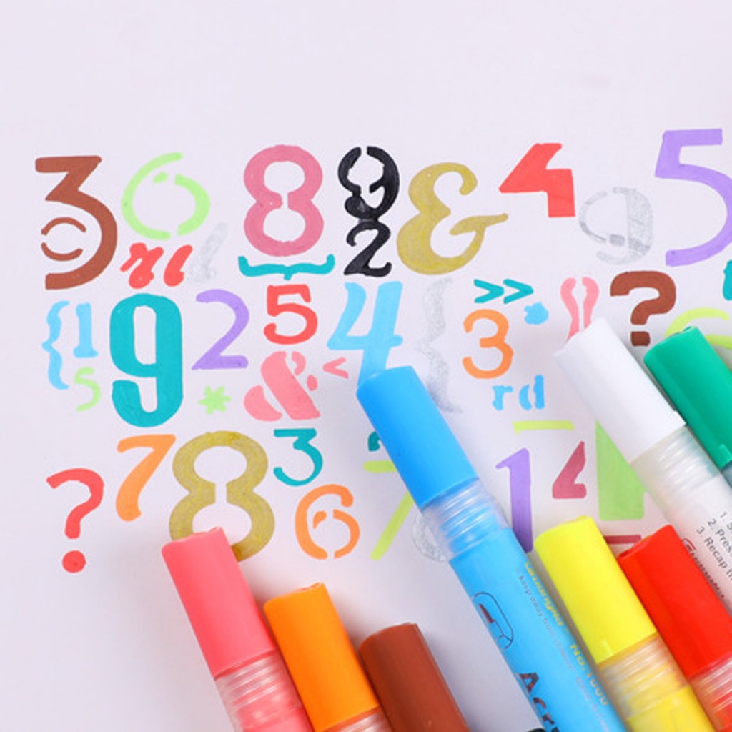 Bộ bút sơn Acrylic Painter 15 màu không phai không thấm nước vẽ trên nhiều chất liệu ST479